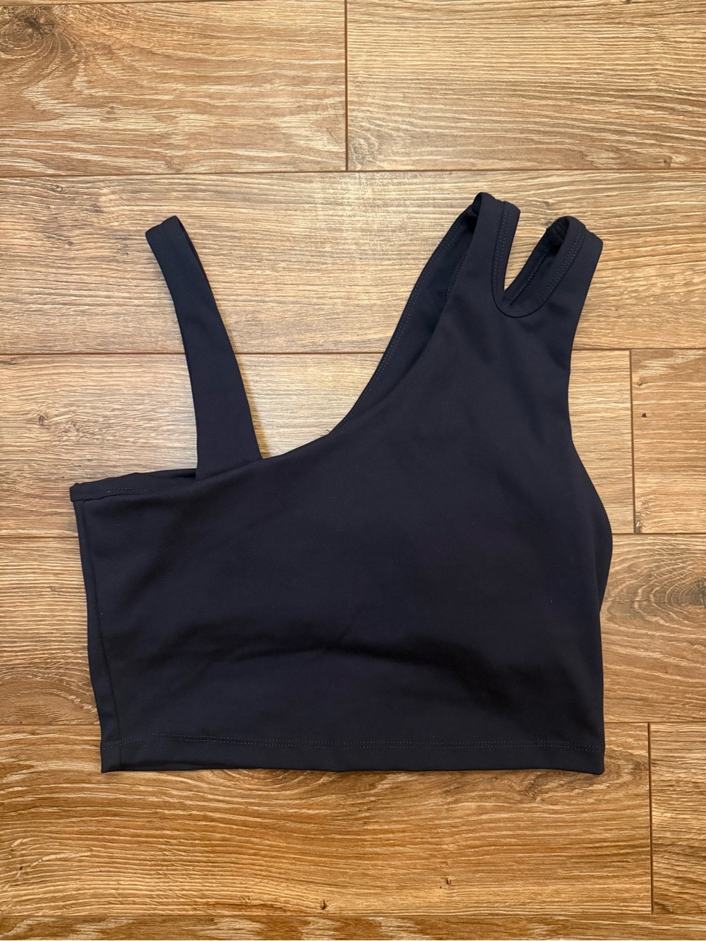 Sincerly Jules Navy Asymmetric Sports Top